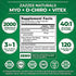 Zazzee Myo-Inositol + D-Chiro + Vitex, 120 Vegan Capsules, Optimal 40:1 Inositol Ratio, with 500 mg Vitex, Vegan, Non-GMO and All-Natural, Supports Healthy Ovulation and a Regular Cycle